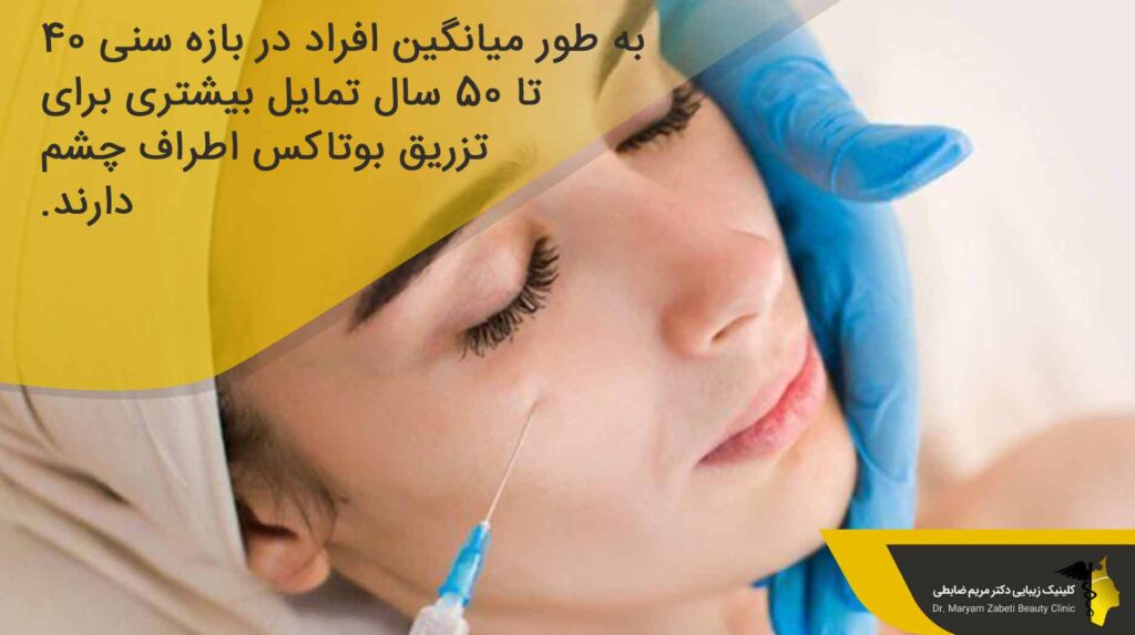 در چه سنی باید برای تزریق بوتاکس زیر چشم اقدام نمود؟
