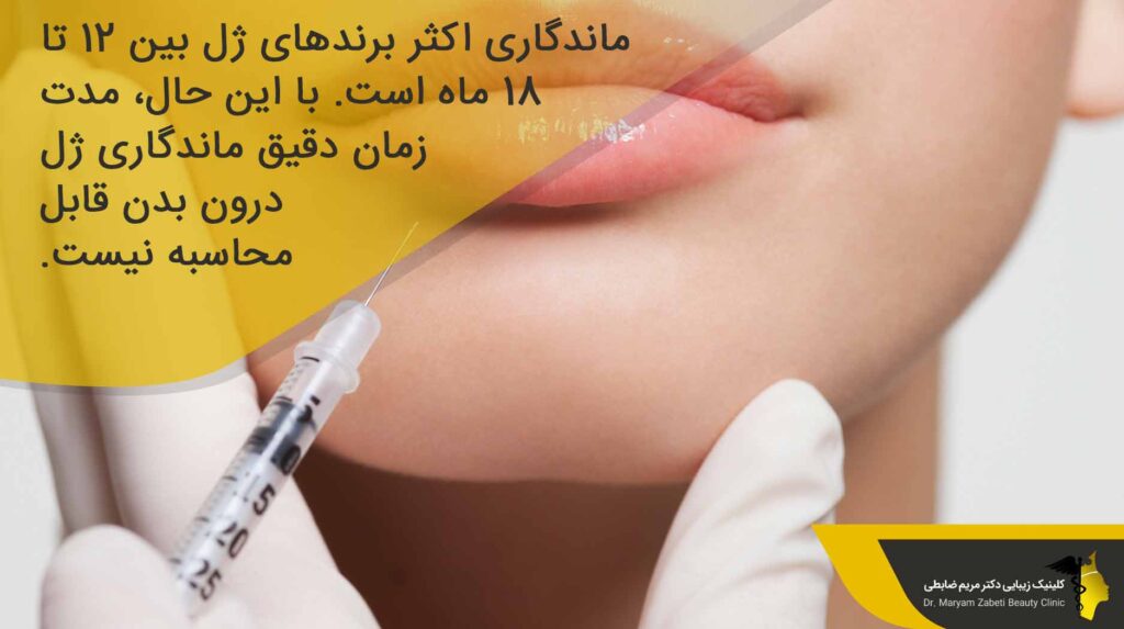 ماندگاری ژل لب